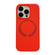 iPhone 15 Pro Magsafe Magnetic Silicone Phone Case - Red