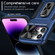 iPhone 15 Pro Camshield Robot TPU Hybrid PC Phone Case - Blue