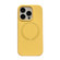 iPhone 15 Pro Magsafe Magnetic Silicone Phone Case - Yellow