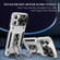 iPhone 15 Pro Camshield Robot TPU Hybrid PC Phone Case - Silver