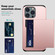 iPhone 15 Pro Shockproof Armor Phone Case with Slide Card Slot - Grey