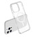 iPhone 15 Pro Terminator Style Glitter Powder MagSafe Magnetic Phone Case - White