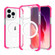 iPhone 15 Pro Magsafe Magnetic Acrylic Shockproof Phone Case - Pink