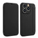 iPhone 15 Pro Imitate Liquid Skin Feel Leather Phone Case with Card Slots - Black