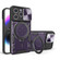 iPhone 15 Pro CD Texture Sliding Camshield Magnetic Holder Phone Case - Purple