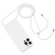 iPhone 15 Pro Crossbody Lanyard Liquid Silicone Case - White