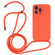 iPhone 15 Pro Crossbody Lanyard Liquid Silicone Case - Orange