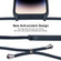 iPhone 15 Pro Crossbody Lanyard Liquid Silicone Case - Midnight Blue