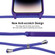 iPhone 15 Pro Crossbody Lanyard Liquid Silicone Case - Purple