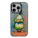 iPhone 15 Pro Animal Pattern Oil Painting Series PC + TPU Phone Case - Wrath Duck