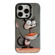 iPhone 15 Pro Animal Pattern Oil Painting Series PC + TPU Phone Case - Eating Rat