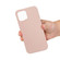 iPhone 15 Pro Solid Color Silicone Phone Case - Sand Pink