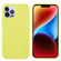 iPhone 15 Pro Solid Color Silicone Phone Case - Lemon Yellow