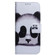 iPhone 15 Coloured Drawing Flip Leather Phone Case - Panda