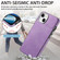 iPhone 15 Skin-Feel Electroplating TPU Shockproof Phone Case - Purple