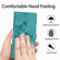iPhone 15 Flower Butterfly Embossing Pattern Leather Phone Case - Sky Blue