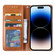 iPhone 15 Knead Skin Texture Horizontal Flip Leather Phone Case - Brown