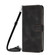 iPhone 15 Dream Triangle Leather Phone Case with Lanyard - Black