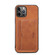 iPhone 15 Denior PU Single Card Slot Holder Phone Case - Brown