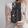 iPhone 15 Horizontal Wallet Rhombic Leather Phone Case - Black