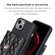 iPhone 15 Horizontal Wallet Rhombic Leather Phone Case - Black