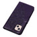 iPhone 15 Embossed Butterfly Leather Phone Case - Dark Purple