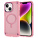 iPhone 15 Skin Feel TPU + PC MagSafe Magnetic Phone Case - Transparent Pink