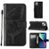 iPhone 15 Embossed Butterfly Leather Phone Case - Black