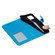 iPhone 15 Mandala Embossing Pattern Horizontal Flip Leather Phone Case - Blue
