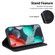 iPhone 15 7-shaped Embossed Leather Phone Case - Black