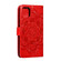 iPhone 15 Mandala Embossing Pattern Horizontal Flip Leather Phone Case - Red