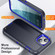 iPhone 15 Life Waterproof Rugged Phone Case - Dark Blue + Royal Blue