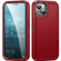 iPhone 15 Life Waterproof Rugged Phone Case - Red + Black
