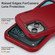 iPhone 15 Life Waterproof Rugged Phone Case - Red + Black