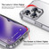iPhone 15 iPAKY Crystal Clear Series Shockproof PC + TPU Protective Phone Case - Transparent