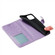 iPhone 15 Lace Flower Embossing Flip Leather Phone Case - Purple