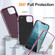 iPhone 15 Life Waterproof Rugged Phone Case - Purple + Pink