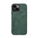 iPhone 15 Skin Feel Magnetic Leather Back Phone Case - Green