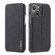 LC.IMEEKE Hon Ancient Series Flip Leather Phone Case iPhone 15 - Black