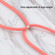 iPhone 15 Wheat Straw TPU Shockproof Phone Case with Neck Lanyard - Red
