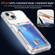iPhone 15 Crystal Clear Flip Card Slot Phone Case - Transparent Black