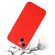 iPhone 15 Straight Edge Solid Color TPU Shockproof Phone Case - Red