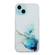 iPhone 15 Hollow Marble Pattern TPU Straight Edge Phone Case - Blue