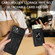 iPhone 15 Sliding Camshield TPU+PC Phone Case with Card Slot - White