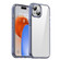 iPhone 15 iPAKY Hanguang Series Transparent TPU+PC Phone Case - Transparent Blue