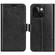iPhone 15 R64 Texture Horizontal Flip Leather Phone Case - Black