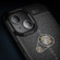 iPhone 15 Litchi Texture Shockproof TPU Phone Case - Black