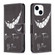 iPhone 15 Colored Drawing Pattern Leather Phone Case - Smirk