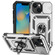 iPhone 15 Sliding Camshield Holder Phone Case - Silver