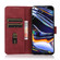 iPhone 15 KHAZNEH Matte Texture Leather Phone Case - Red